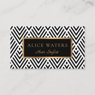 Modern geometric business card