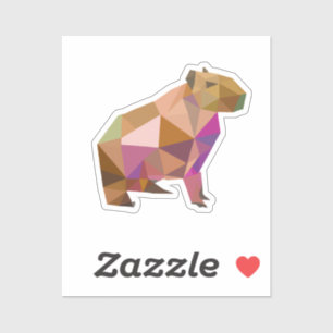 Modern Geometric Capybara for Every Capybara Lover