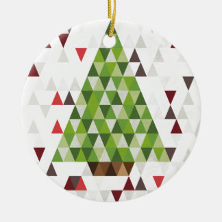 Modern Geometric Christmas Tree Art Ceramic Tree Decoration