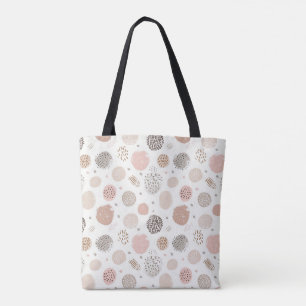 Modern Geometric Circle Pattern Tote Bag 🌸✨