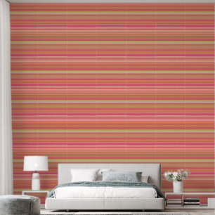 Modern Geometric Colourful Stripes Peel and Stick Wallpaper