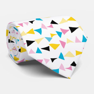 Modern geometric confetti pattern tie
