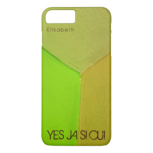 Modern Geometric Configurative Photo with any Text iPhone 8 Plus/7 Plus Case