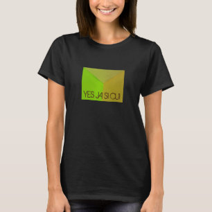 Modern Geometric Configurative Photo with any Text T-Shirt