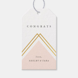 Modern Geometric Congrats Gift Tags