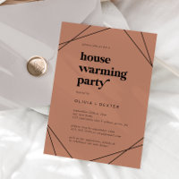 Modern Geometric | Copper Housewarming Party