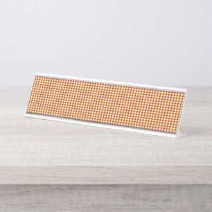 Modern Geometric Corporate Pattern Desk Name Plate