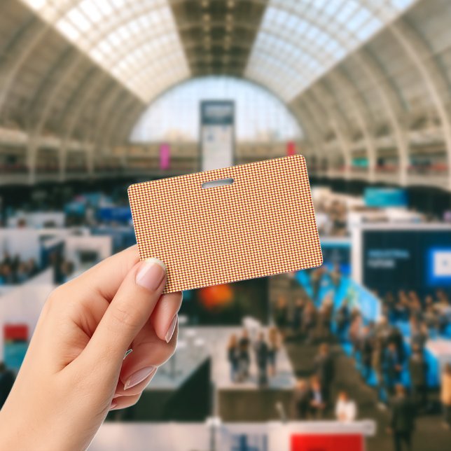 Modern Geometric Corporate Pattern ID Badge (Conference)