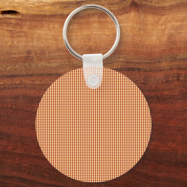 Modern Geometric Corporate Pattern Key Ring (Back)