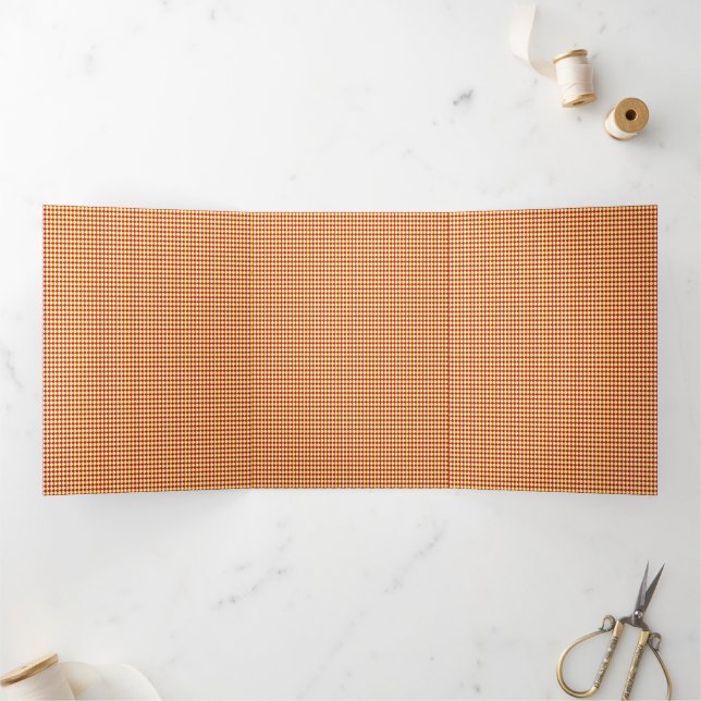 Modern Geometric Corporate Pattern Tri-Fold Card (Inside)