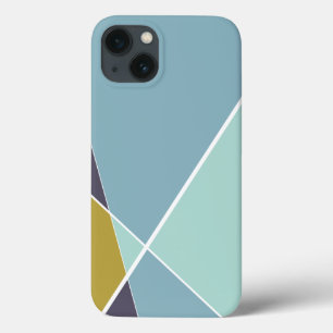 Modern Geometric Criss Cross Breeze Blue Case
