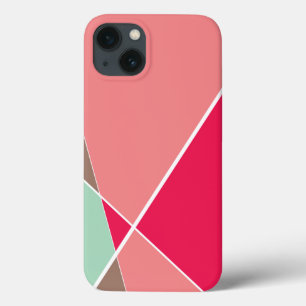 Modern Geometric Criss Cross Lines Strawberry Case