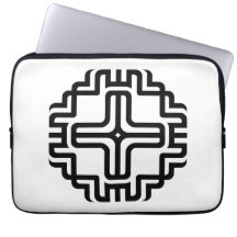 Modern Geometric Cross Line Art