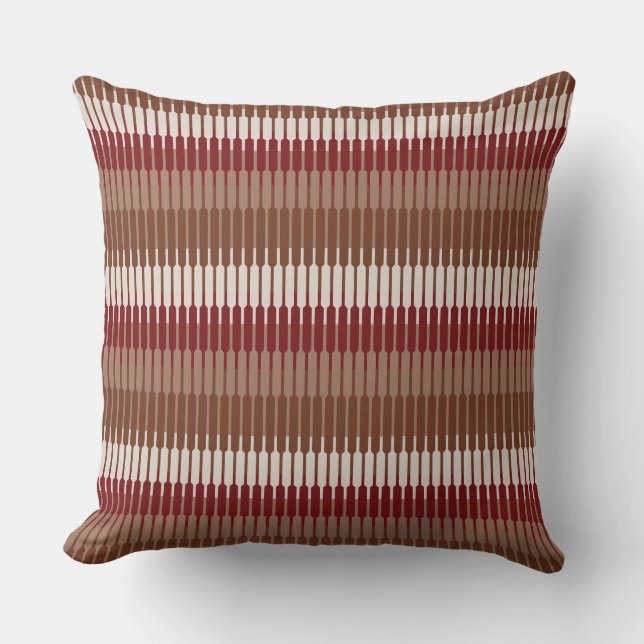 Modern Geometric Cushion – Earthy Tones (Front)