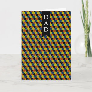 Modern Geometric Design Father's Day Card