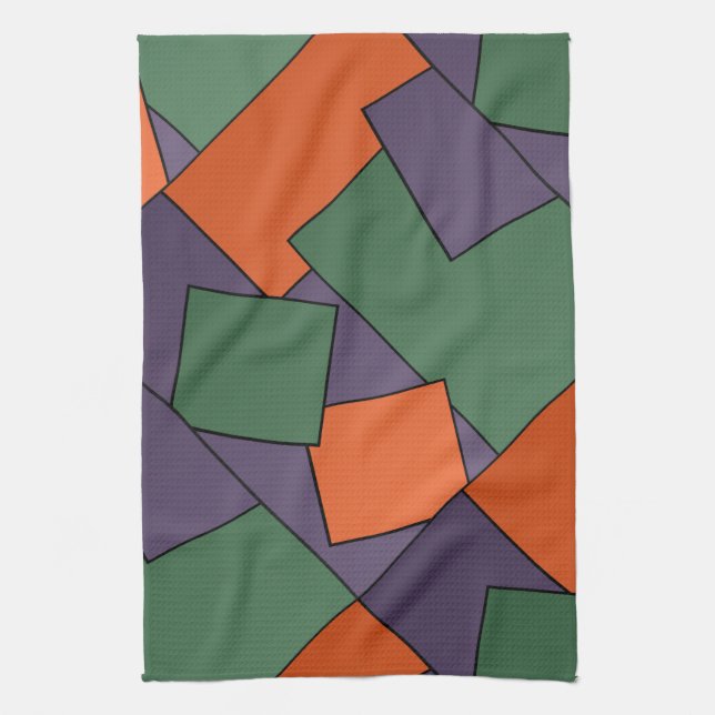 Modern Geometric Design Kitchen Towel (Vertical)