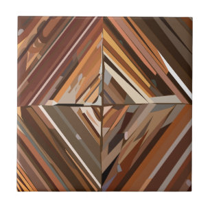 Modern Geometric Diamond Wood Background Pattern Tile