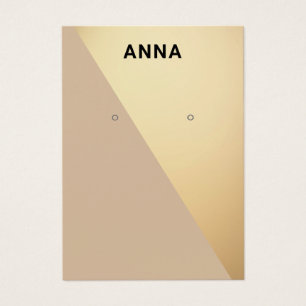 Modern Geometric Earring Display Card