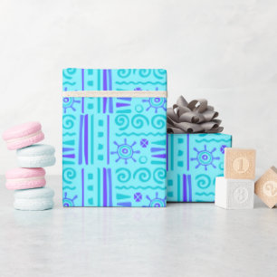 Modern Geometric Festive Whimsical Bachelor Party Wrapping Paper