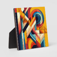 Modern Geometric Fusion – Abstract Colour Block Ar
