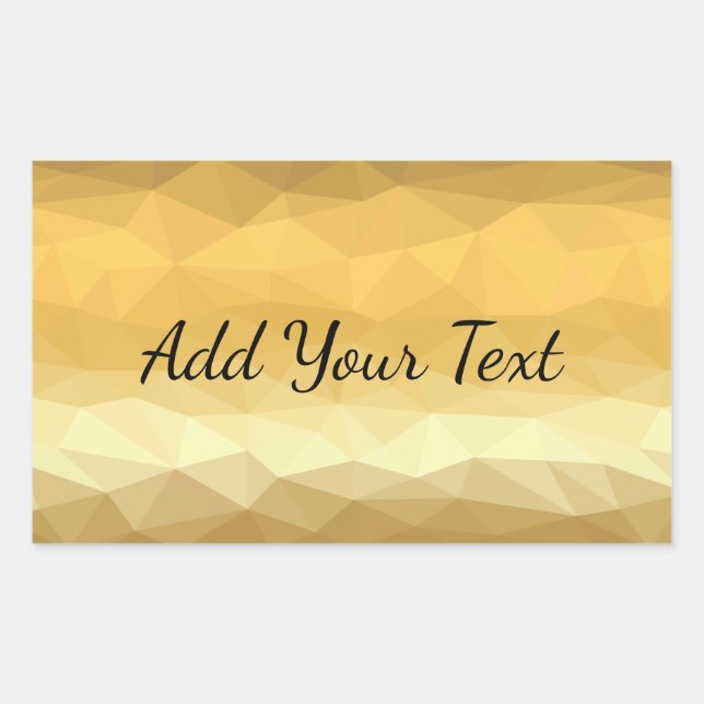 Modern geometric golden metallic effect stickers (Front)
