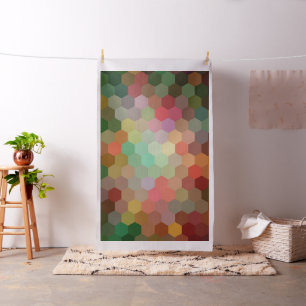 Modern Geometric Hexagon Pattern #7 Fabric