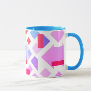 Modern geometric image with colorful shapes. mug