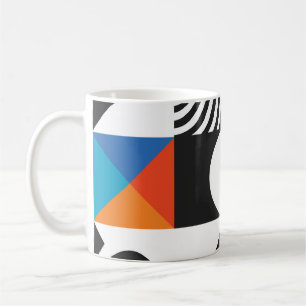 Modern geometric in scandinavian style coffee mug
