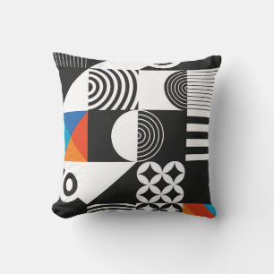 Modern geometric in scandinavian style cushion