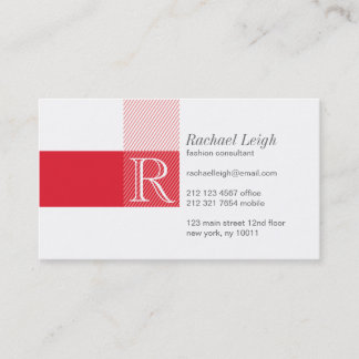 Modern Geometric Lines Creative Business Card