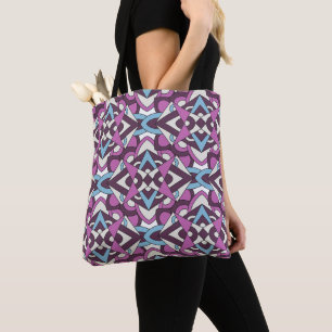 Modern Geometric Mosaic – Abstract Color Pattern Tote Bag