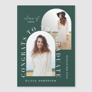 Modern geometric multi photo arch graduation