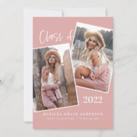 Modern geometric multi photo graduation party