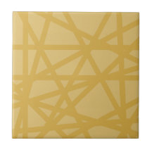 Modern Geometric Mustard Pattern