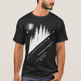 Modern Geometric Nature Forest Hipster Graphic T-Shirt