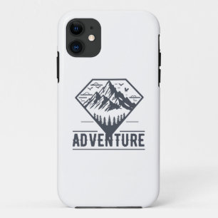 Modern Geometric Nature Mountains Adventure iPhone 11 Case