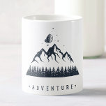 Modern Geometric Nature Mountains Adventure Coffee Mug<br><div class="desc">Cool hipster geometric nature graphic featuring a mountain and forest with triangular shapes.</div>