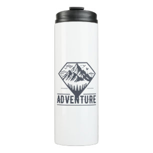 Modern Geometric Nature Mountains Adventure Thermal Tumbler