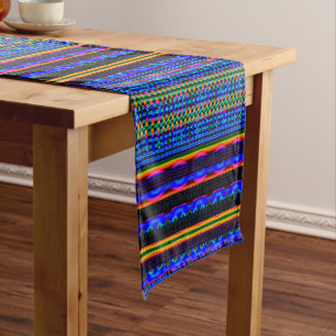 Modern Geometric Pastel Vintage Short Table Runner