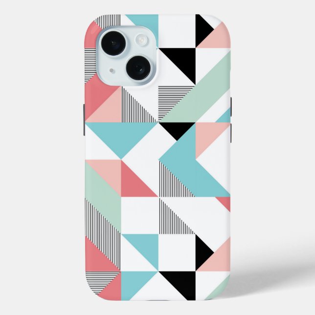 Modern Geometric Pattern Case-Mate iPhone Case (Back)