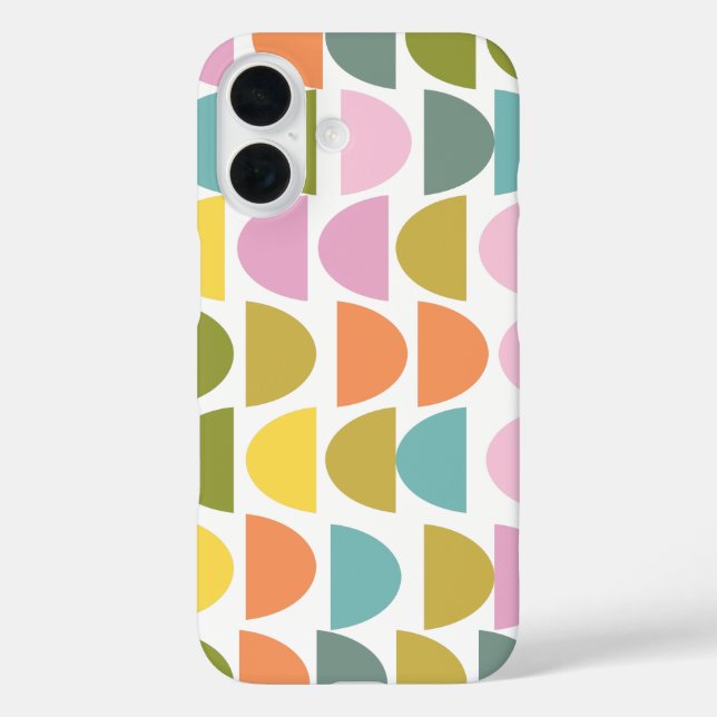 Modern Geometric Pattern in Cute Spring Colours Case-Mate iPhone Case (Back)