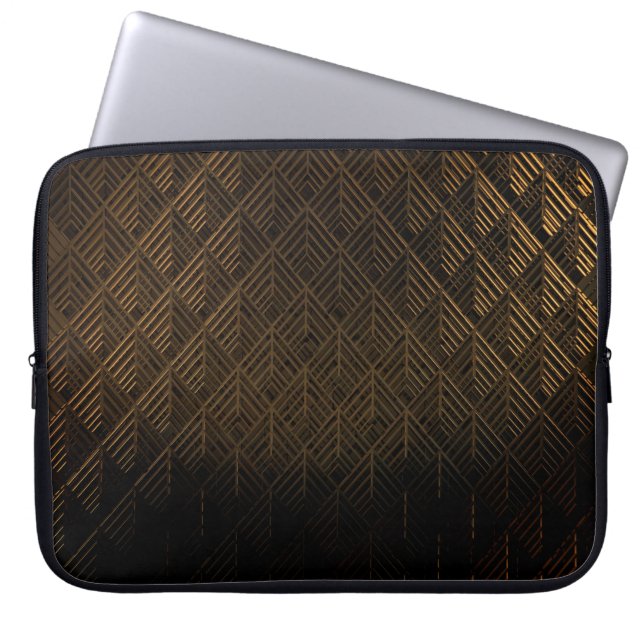 Modern geometric pattern laptop sleeve (Front)