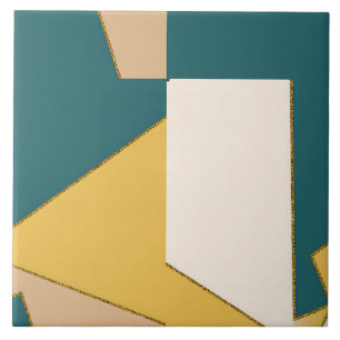 Modern Geometric Pattern Mid Century Artdeco Style Tile