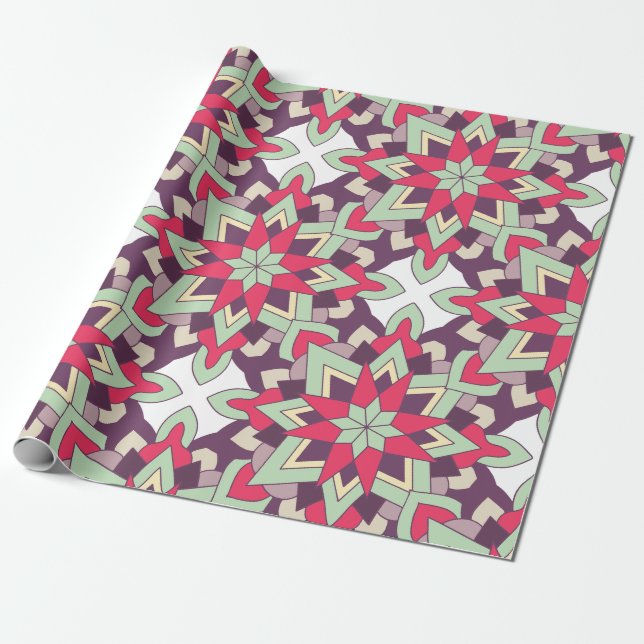 Modern Geometric Pattern – Minimal Color  Wrapping Paper (Unrolled)