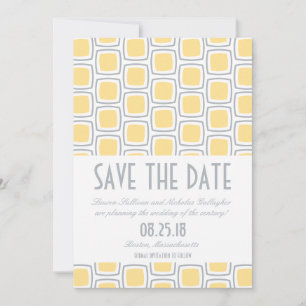 Modern Geometric Pattern Save the Date
