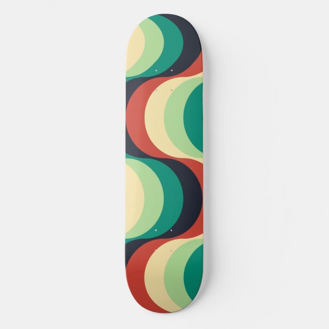 Modern Geometric Pattern Skateboard (Front)