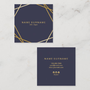 Modern Geometric Pattern Square Business Card