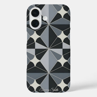 Modern Geometric Pattern- Stylish Design iPhone 16 Case