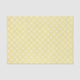 Modern Geometric Pattern Sunny Pastel Yellow Tissue Paper