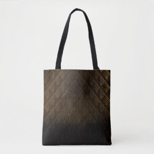 Modern geometric pattern tote bag